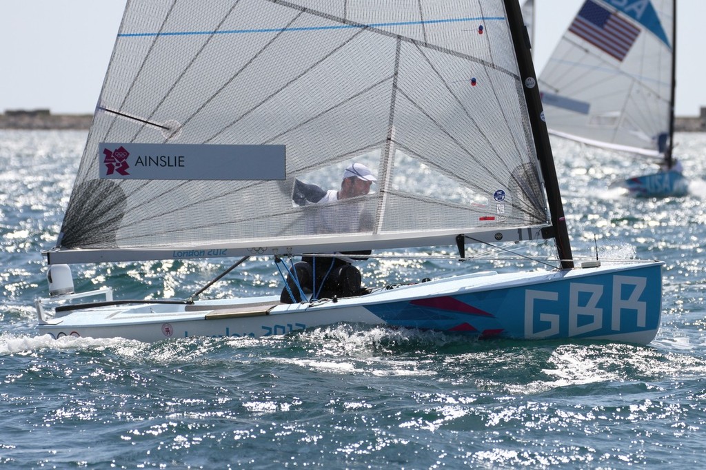 July 28, 2012 Mens Heavyweight Singlehander (Finn) Ben Ainslie (GBR)  © Richard Gladwell www.photosport.co.nz